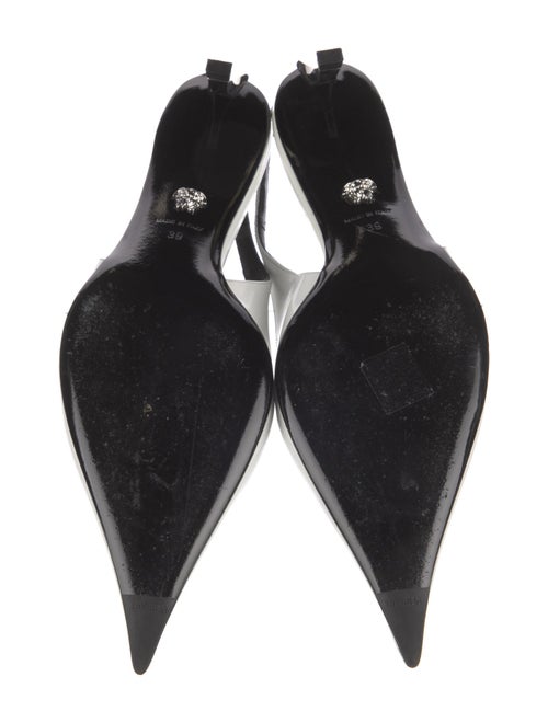 Versace Leather Slingback Flats