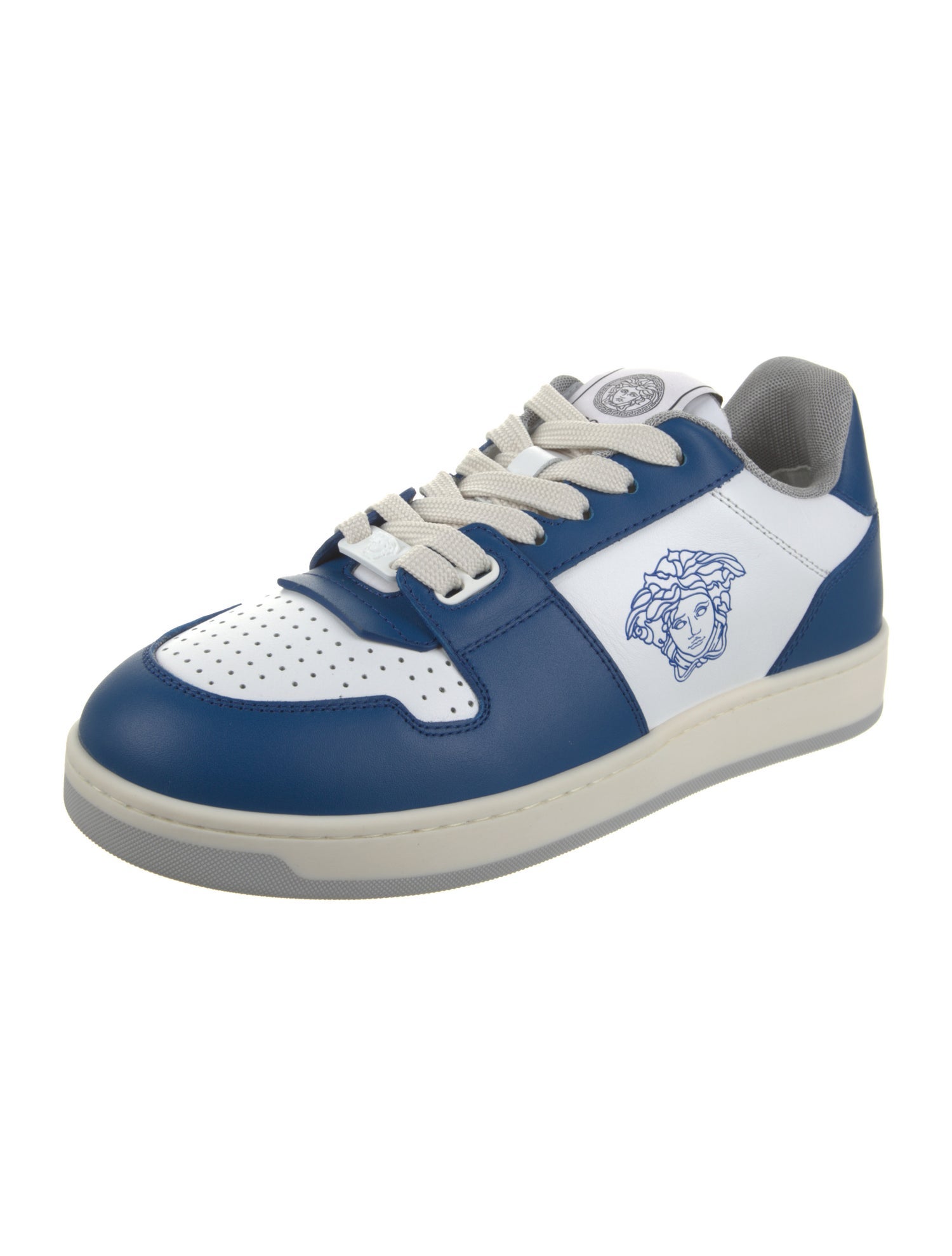 Versace Leather Printed Sneakers w/ Tags