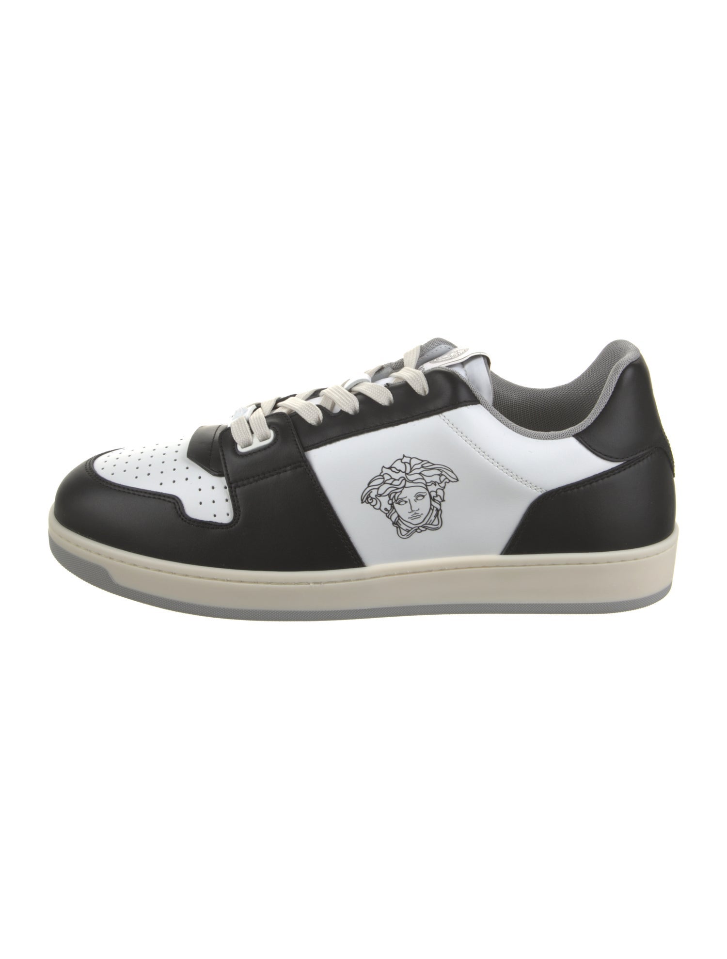 Versace Leather Printed Sneakers w/ Tags