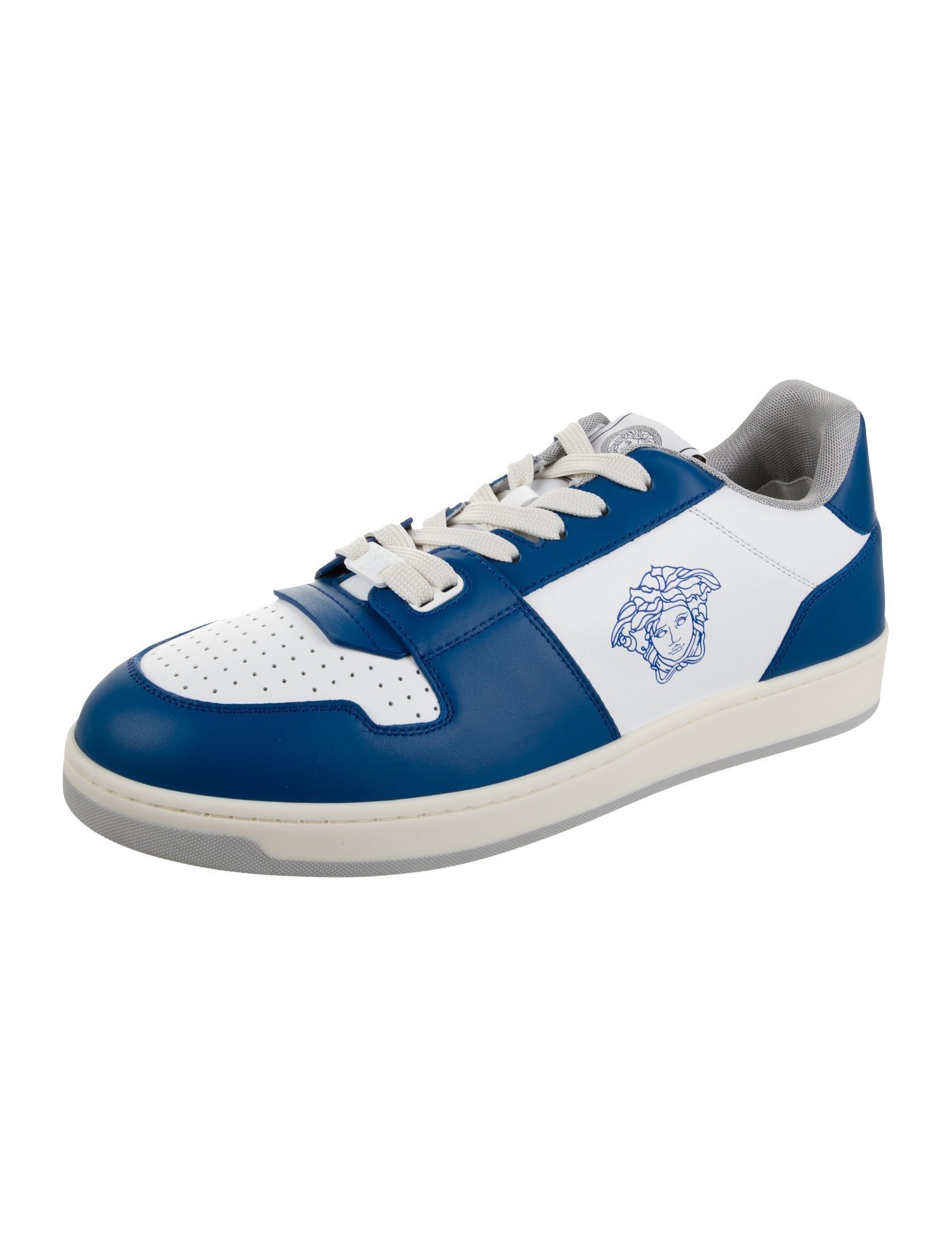 Versace Leather Printed Sneakers w/ Tags