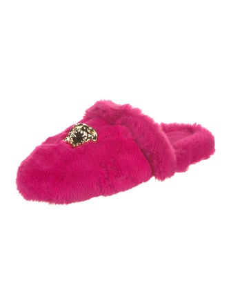 Versace Faux Fur Mules