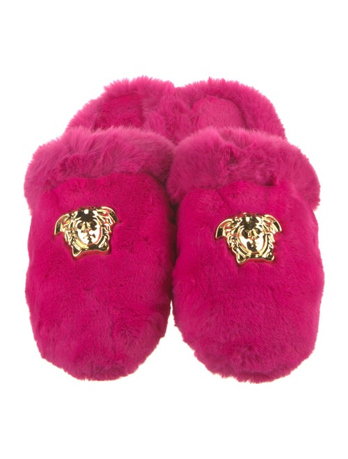 Versace Faux Fur Mules