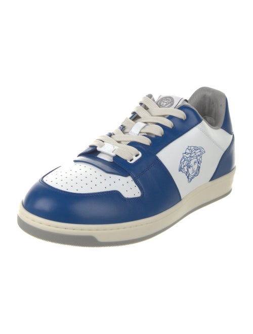 Versace Leather Colorblock Pattern Sneakers