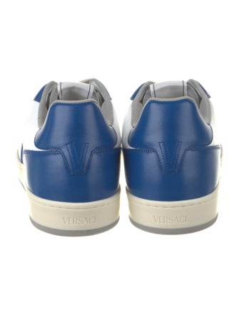 Versace Leather Colorblock Pattern Sneakers