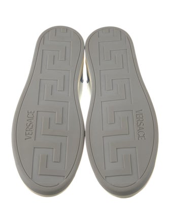 Versace Leather Colorblock Pattern Sneakers