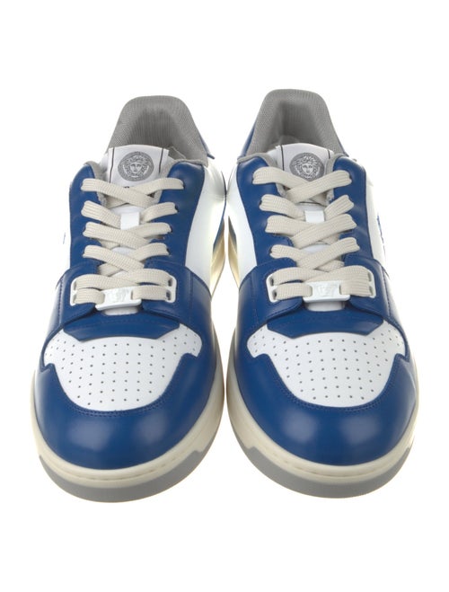 Versace Leather Colorblock Pattern Sneakers