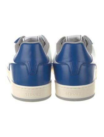 Versace Leather Colorblock Pattern Sneakers