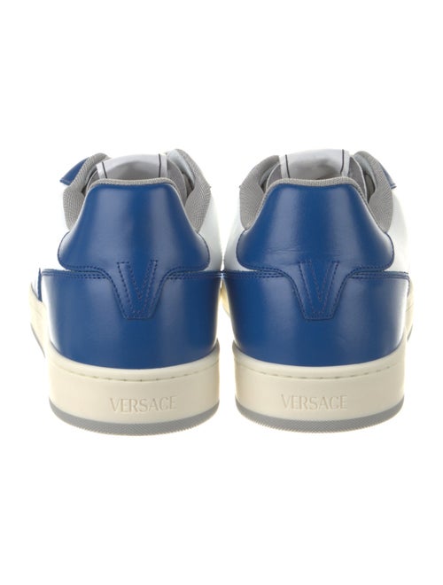 Versace Leather Colorblock Pattern Sneakers
