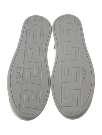 Versace Leather Colorblock Pattern Sneakers