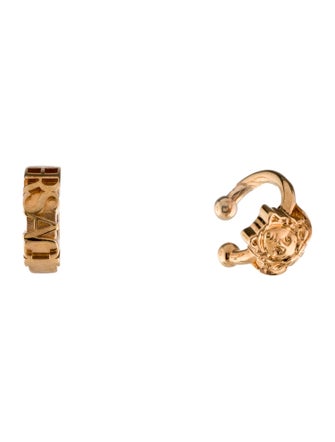 Versace Medusa & Logo Ear Cuffs