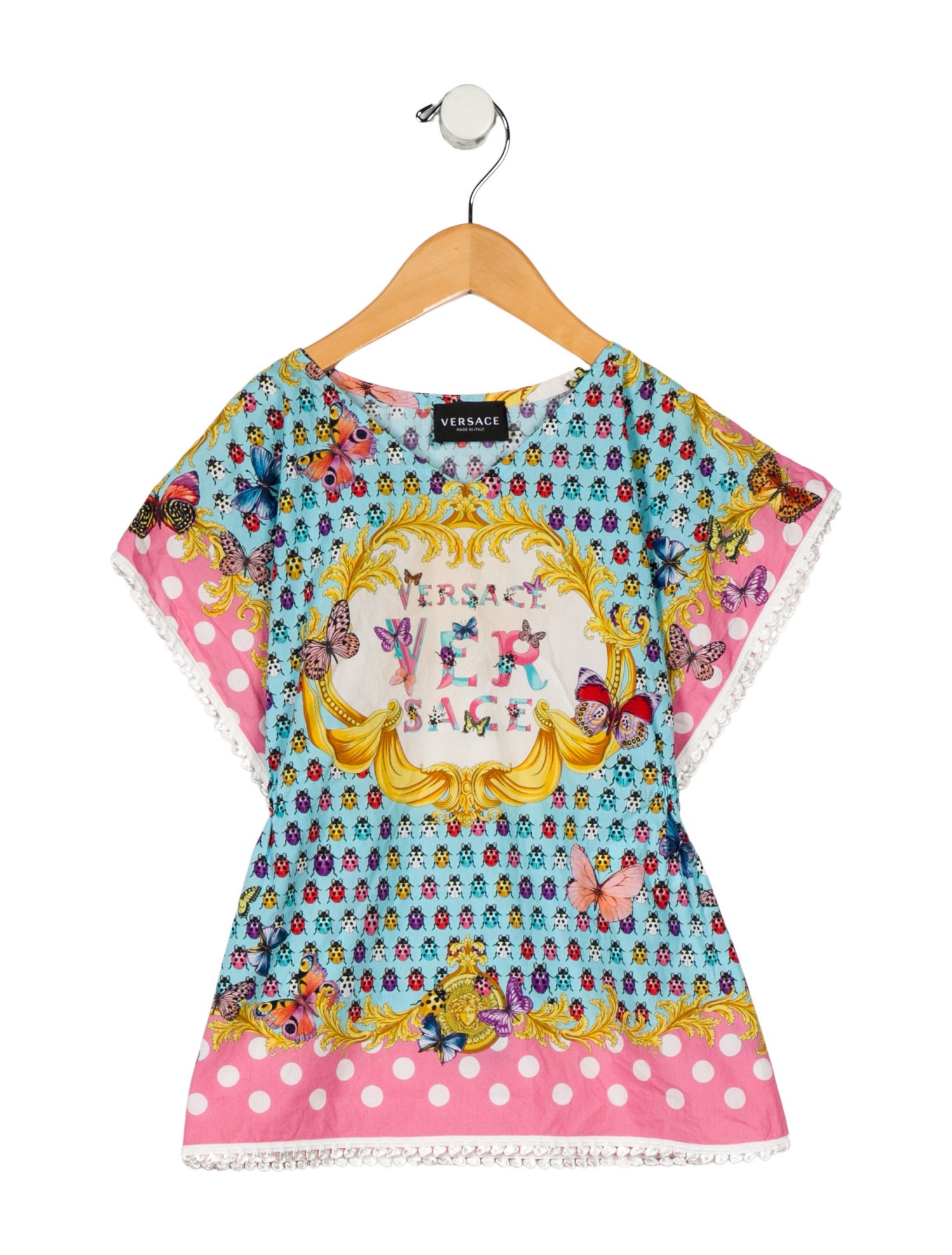 Versace Printed V-Neck Tunic