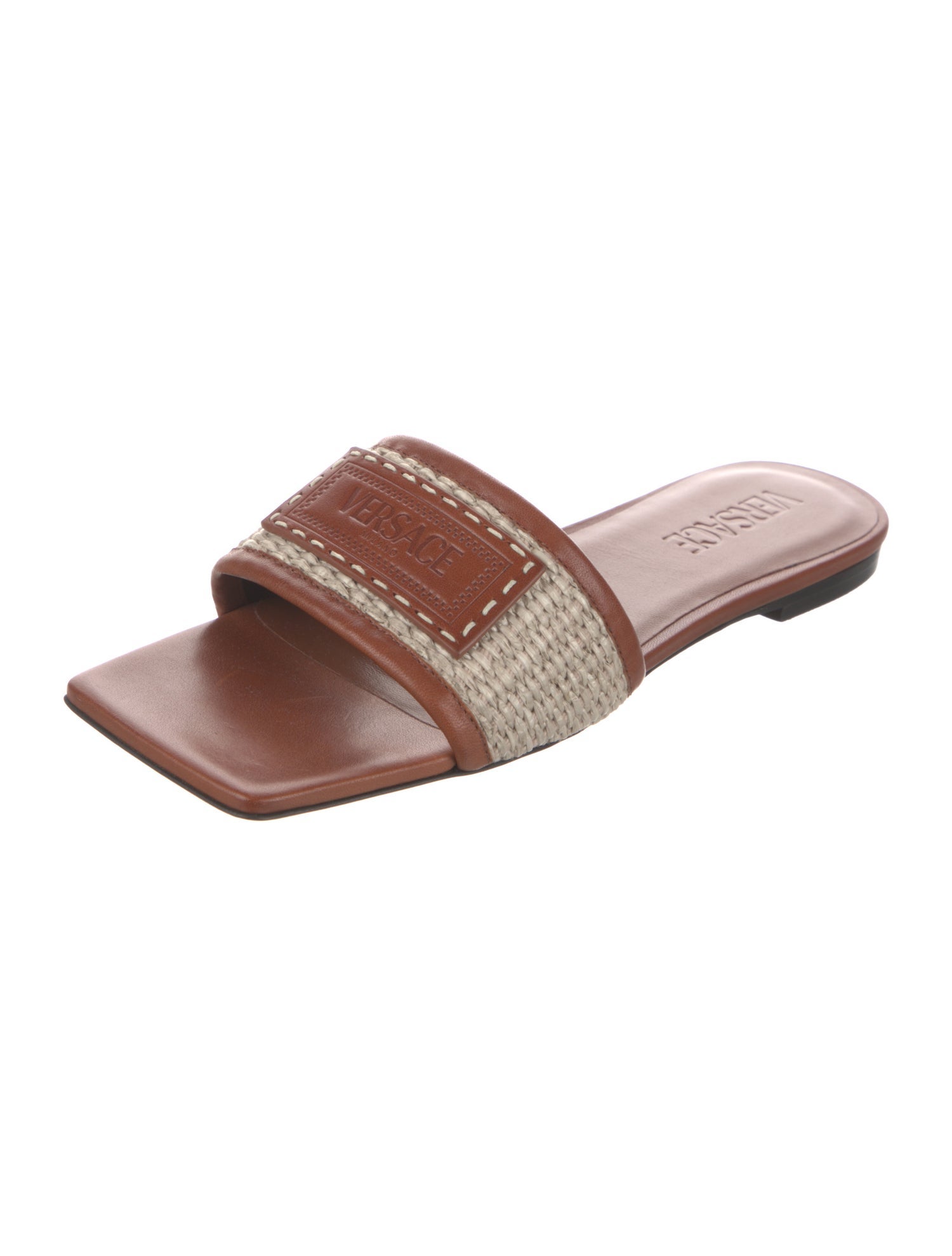 Versace Leather Slides