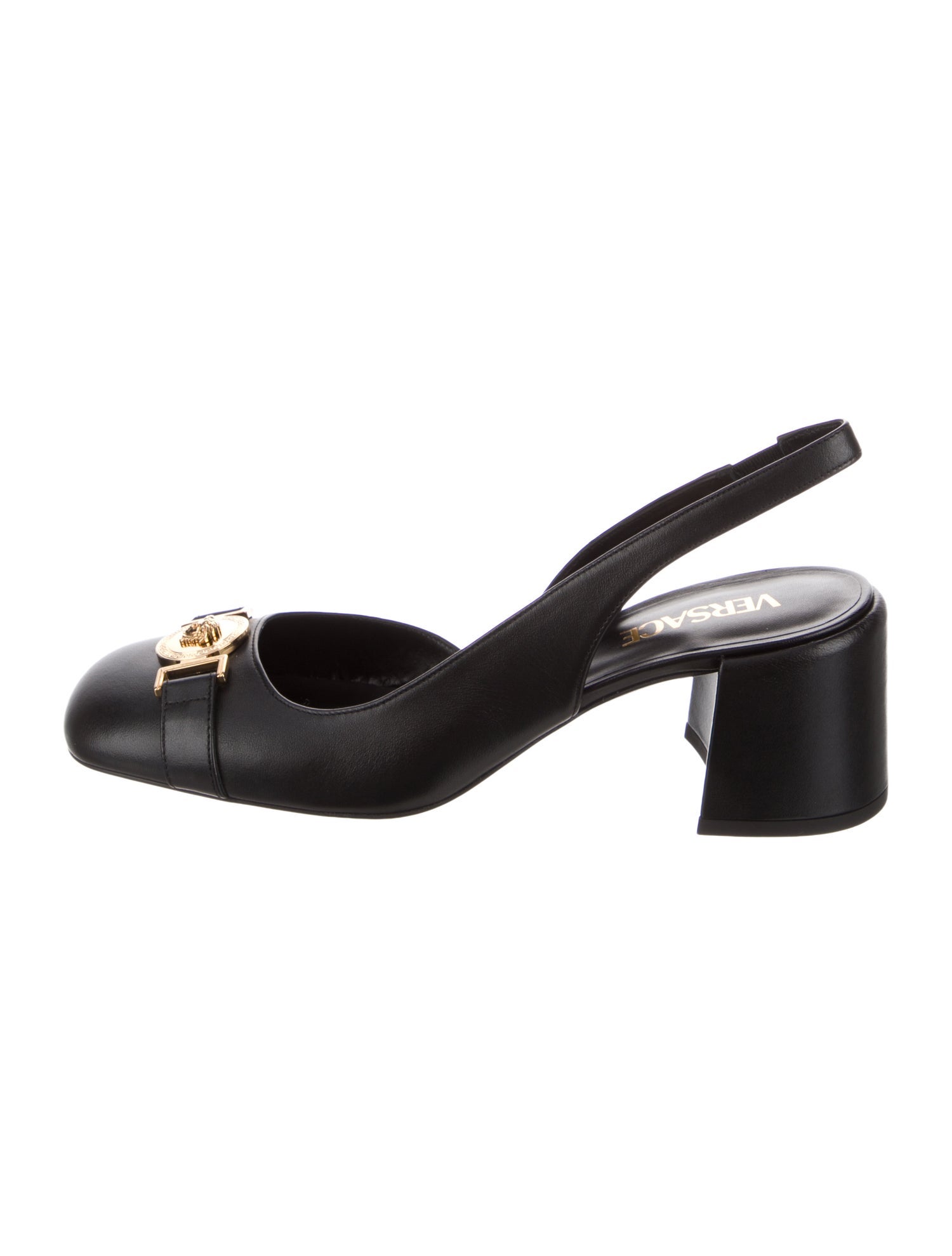 Versace Leather Slingback Pumps