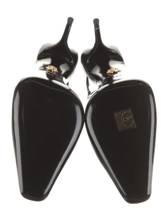 Versace Patent Leather Slingback Pumps