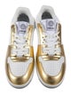 Versace Leather Colorblock Pattern Sneakers