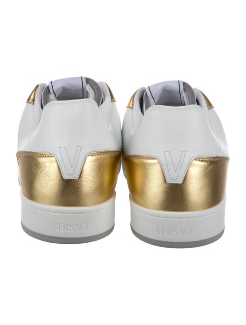 Versace Leather Colorblock Pattern Sneakers