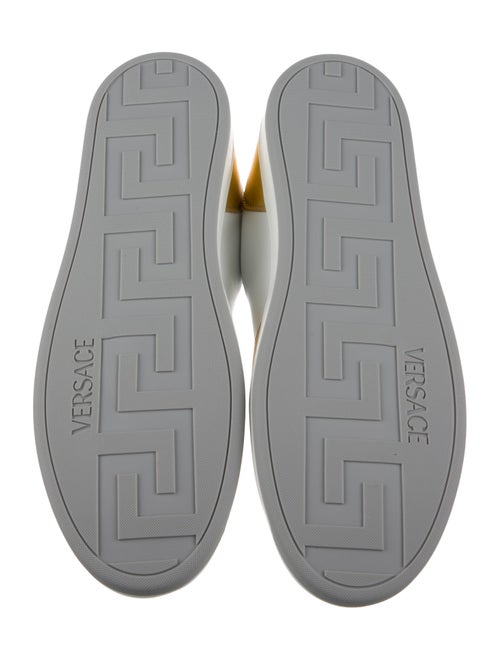 Versace Leather Colorblock Pattern Sneakers