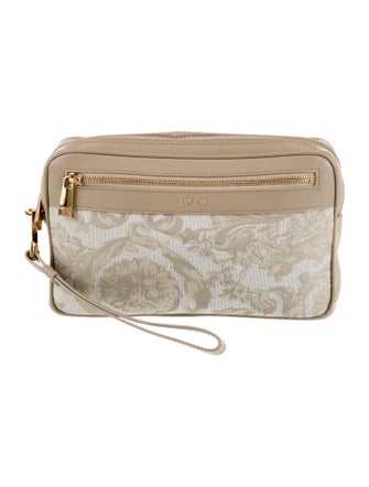 Versace Canvas Clutch