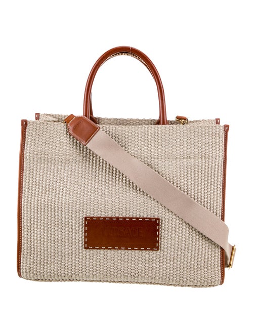 Versace Straw Messenger Bag