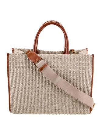 Versace Straw Messenger Bag