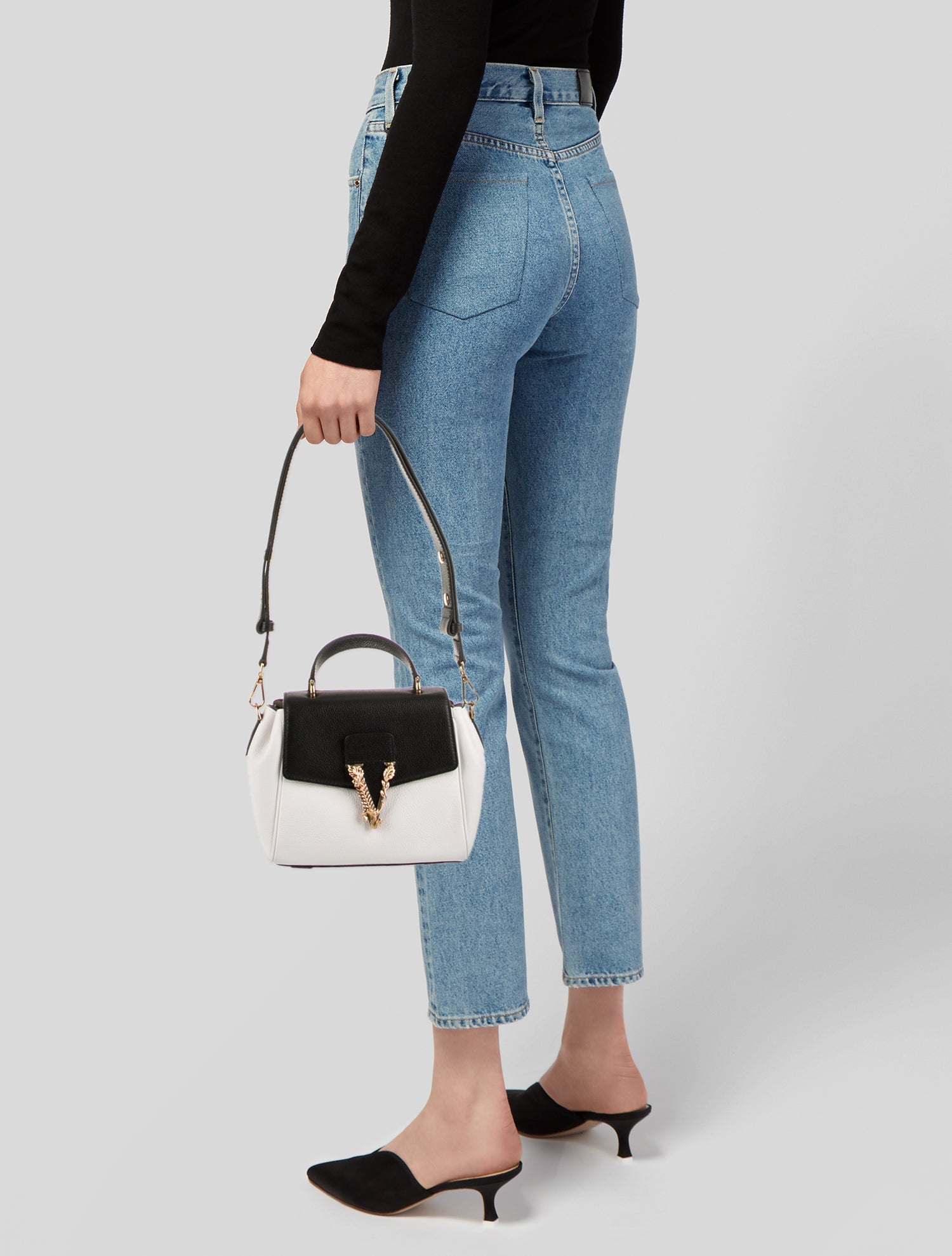 Versace Leather Shoulder Bag