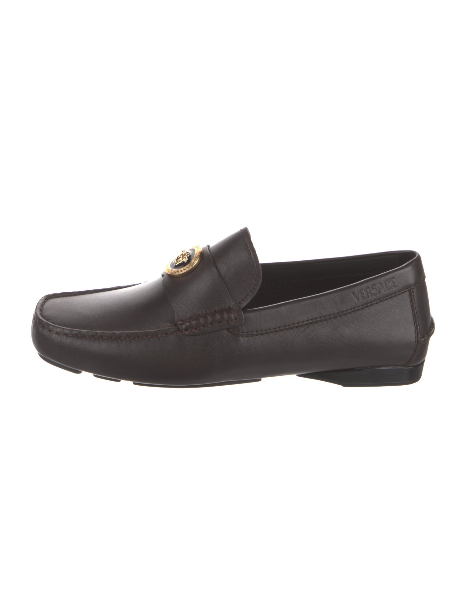 Versace Leather Dress Loafers