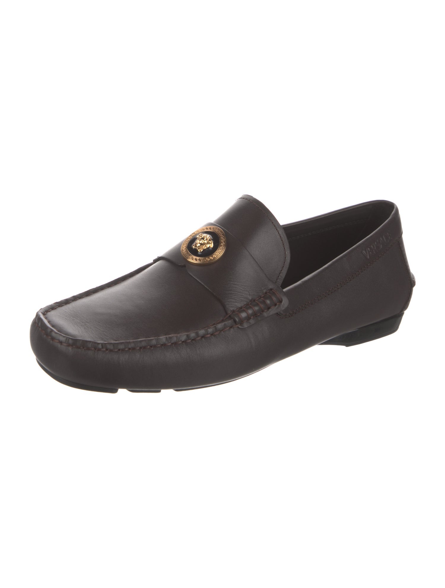 Versace Leather Loafers