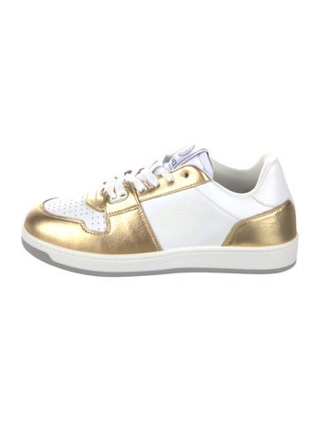 Versace Sneakers Leather Colorblock Pattern 8