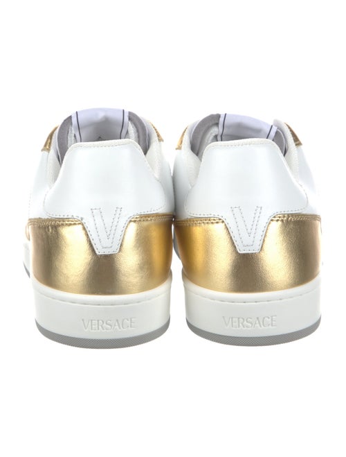 Versace Leather Colorblock Pattern Sneakers