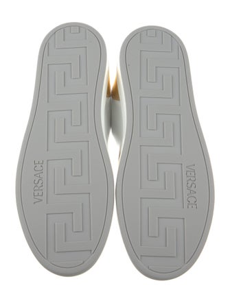 Versace Leather Colorblock Pattern Sneakers