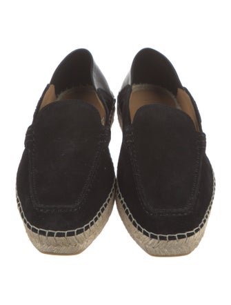Versace Logo Suede Espadrilles