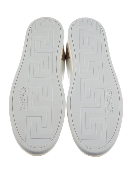 Versace Leather Colorblock Pattern Sneakers