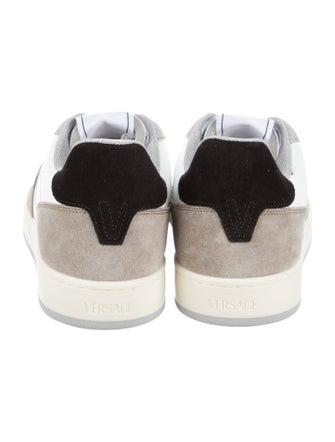 Versace Leather Colorblock Pattern Sneakers