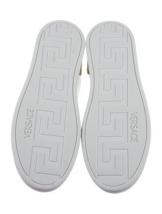 Versace Leather Colorblock Pattern Sneakers