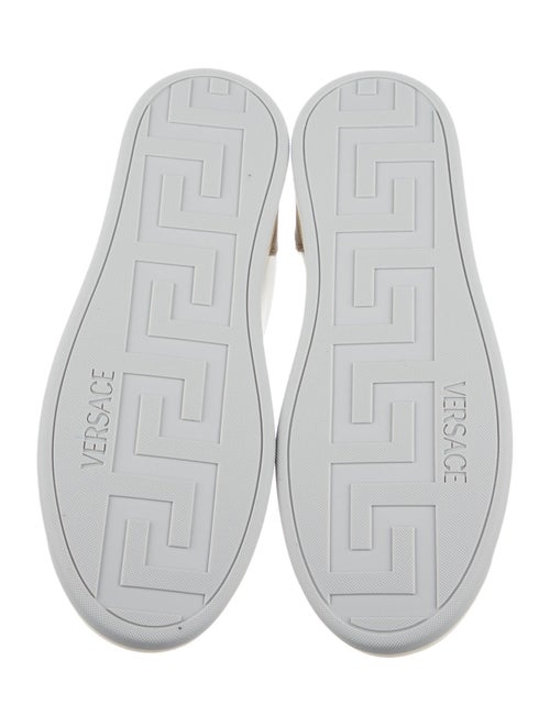 Versace Leather Colorblock Pattern Sneakers
