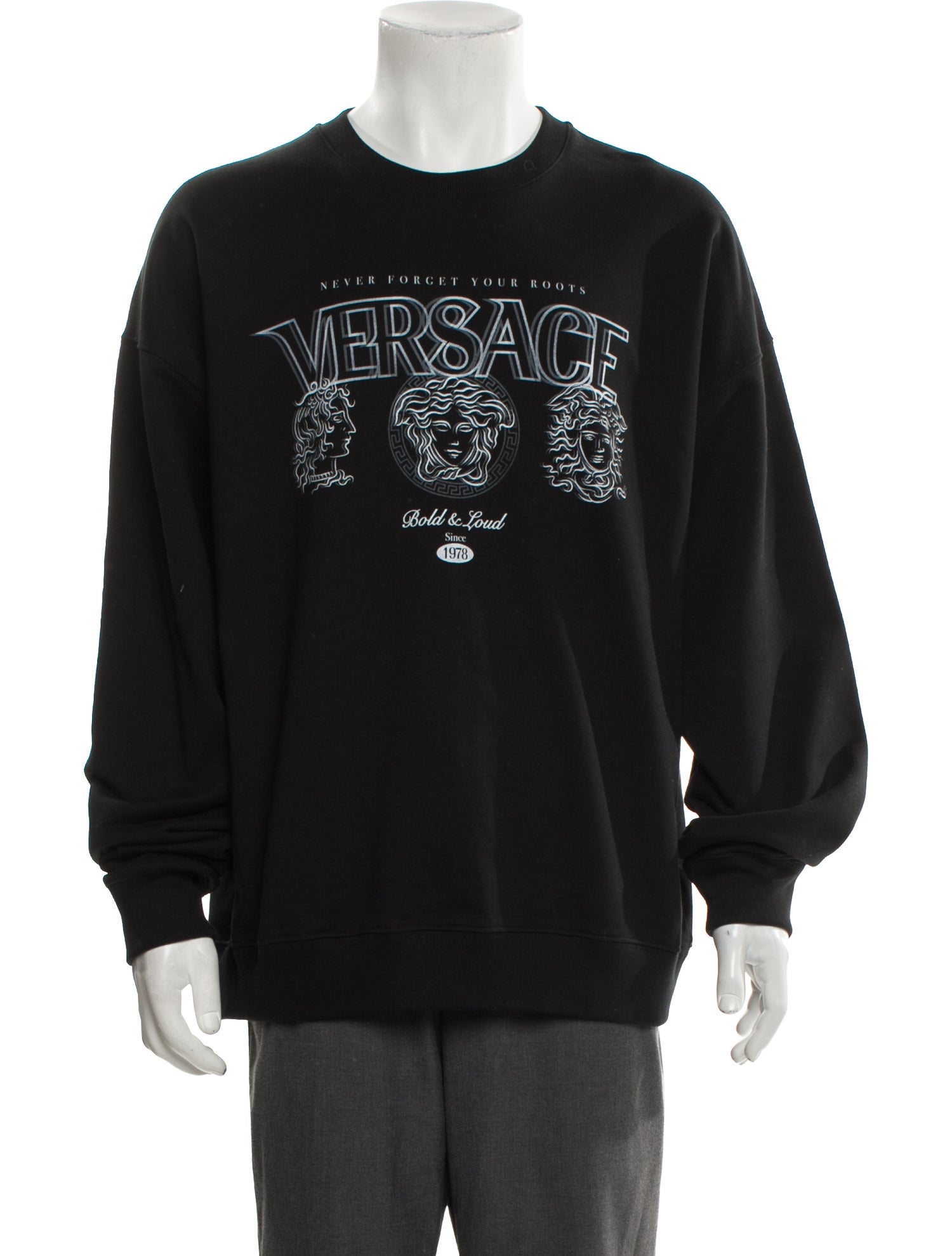 Versace Medusa Insignia Crew Neck Sweatshirt