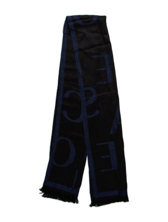 Versace Cashmere Printed Scarf