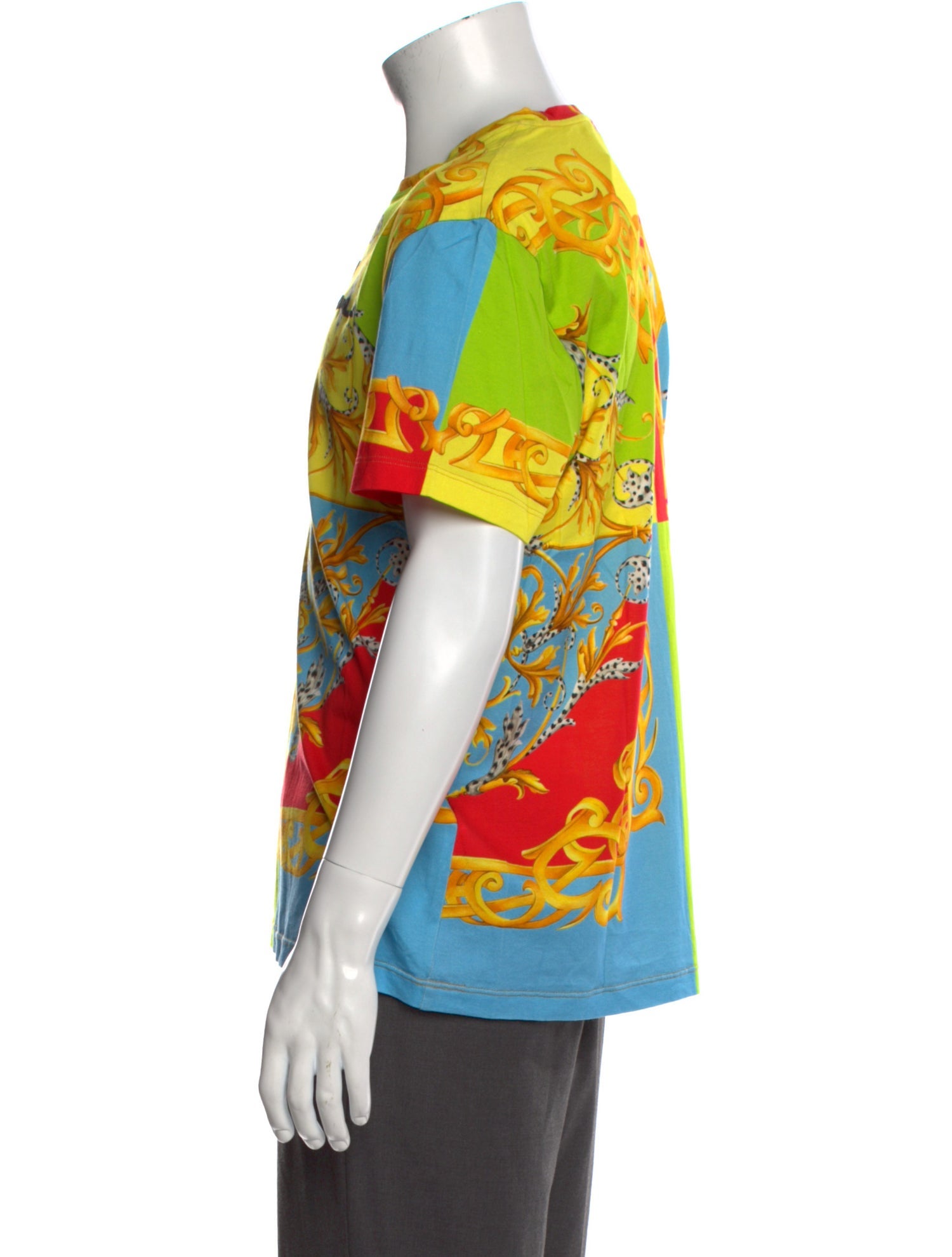 Versace Printed Crew Neck T-Shirt