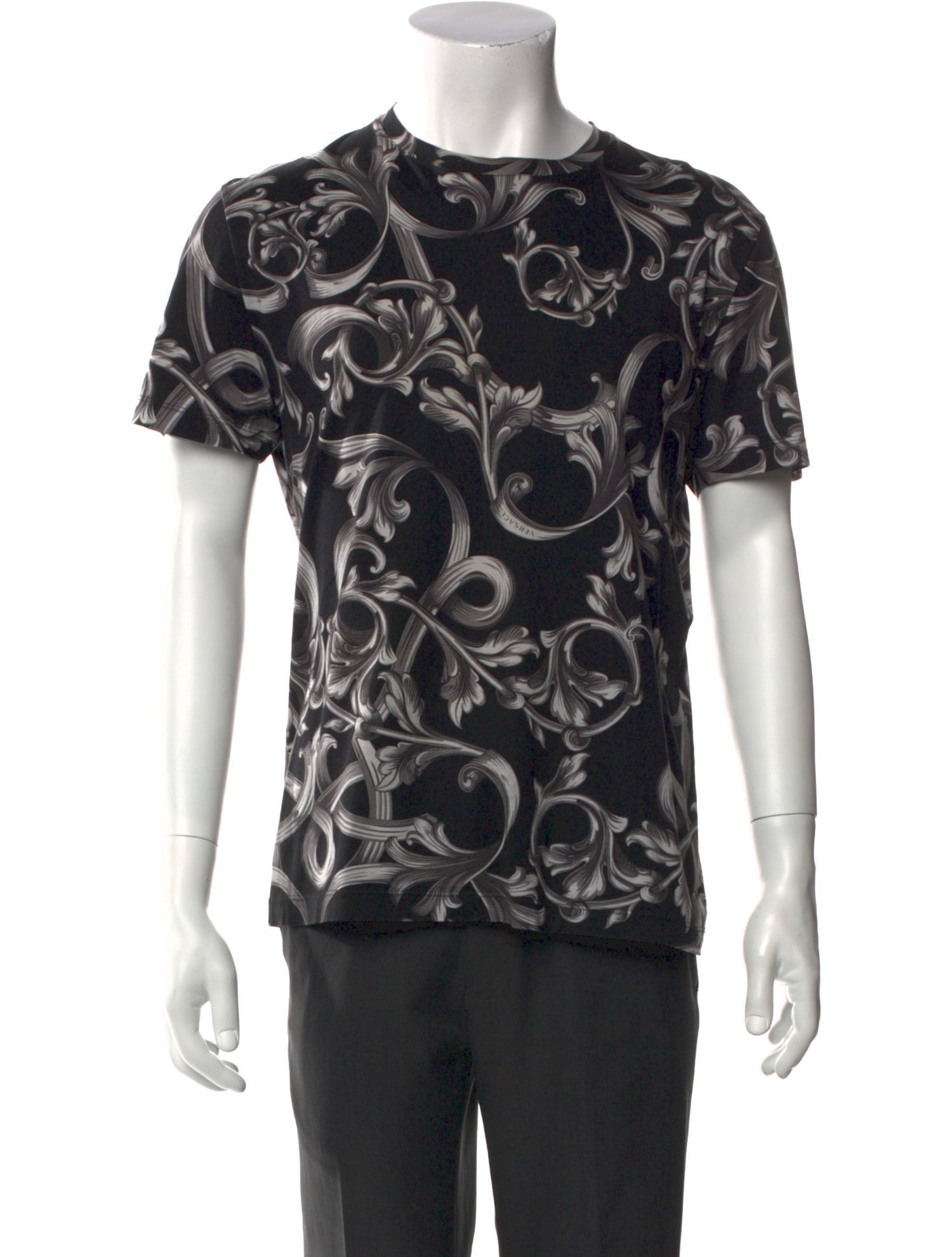 Versace Graphic Print Crew Neck T-Shirt