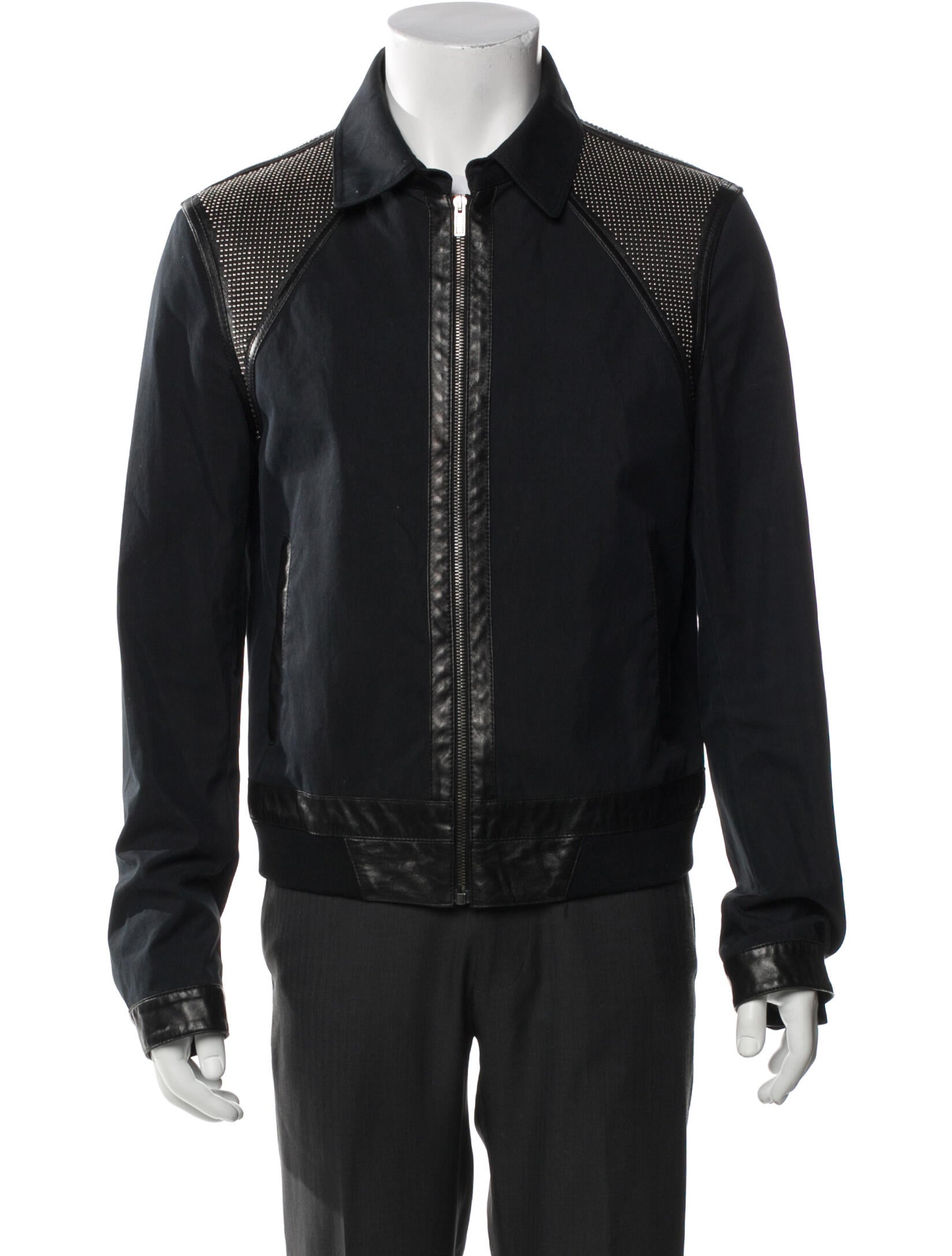 Versace Graphic Print Moto Jacket