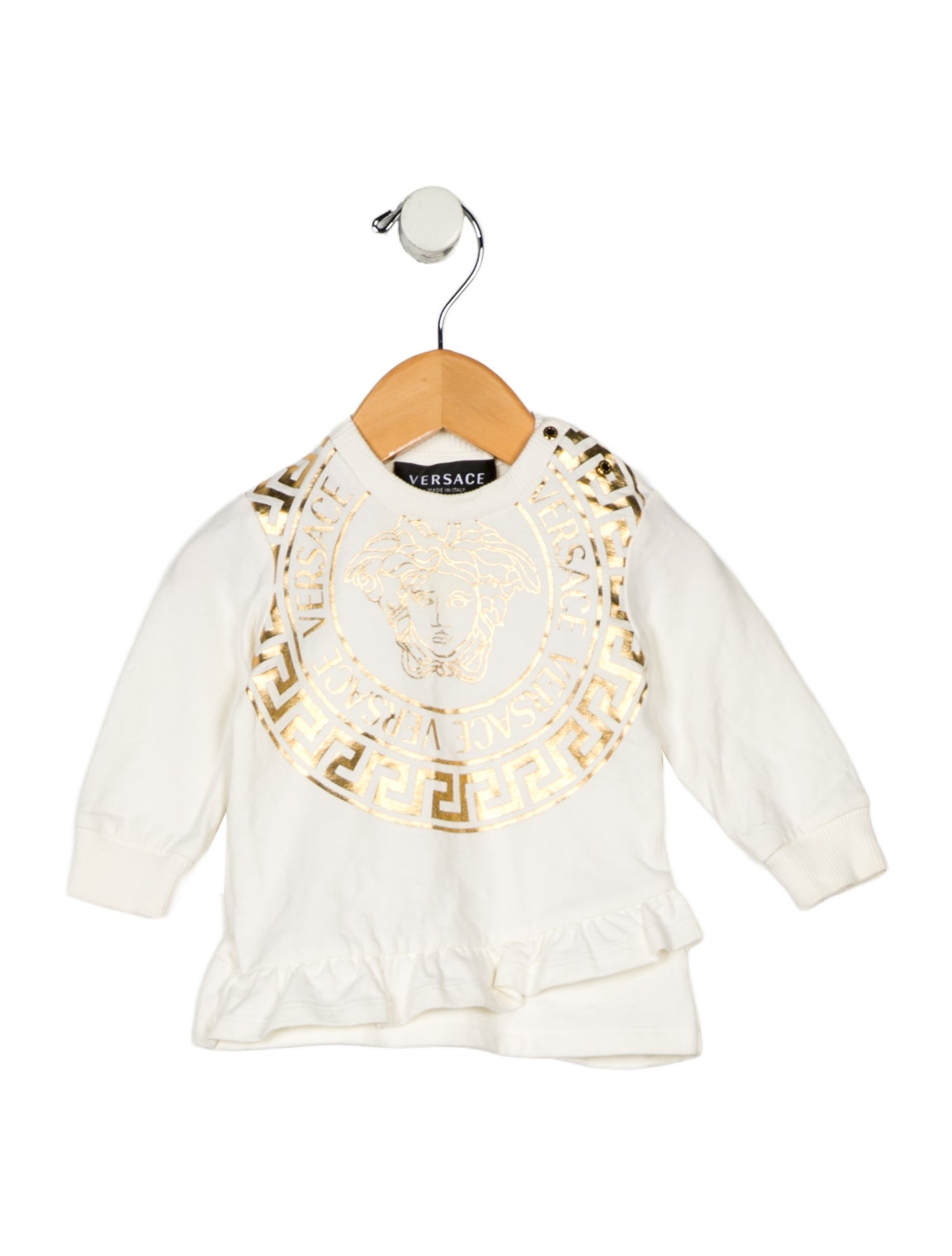 Versace Infant Girls' Graphic Long Sleeve Top