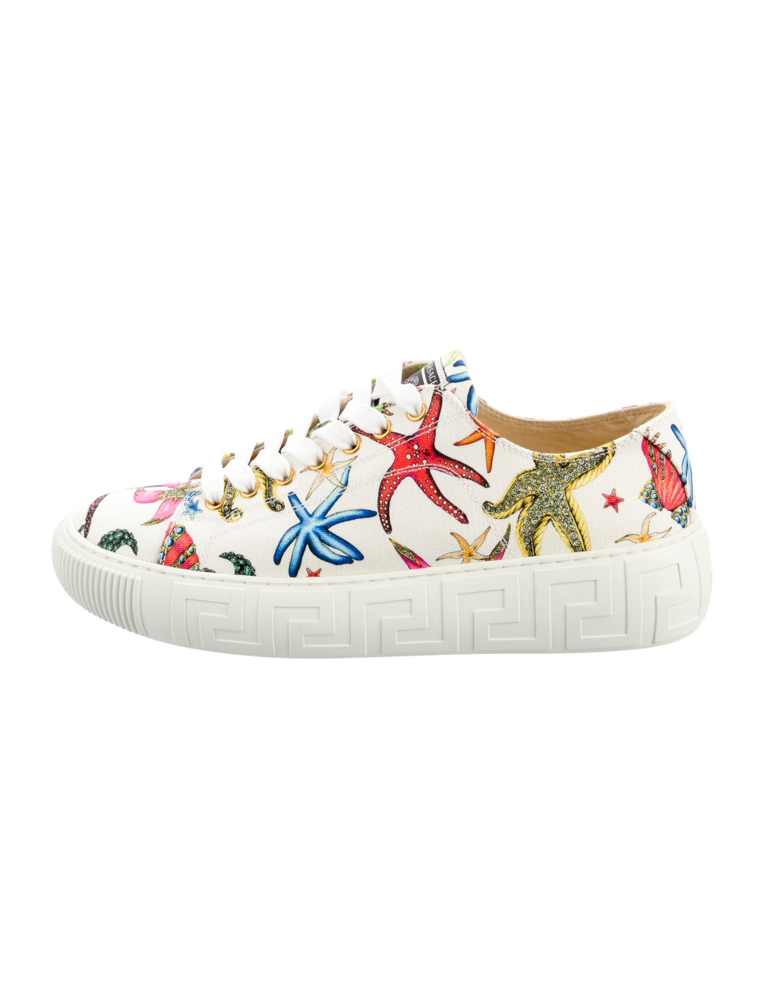Versace Canvas Printed Sneakers