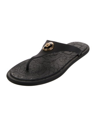 Versace Medusa Insignia Rubber Flip Flops
