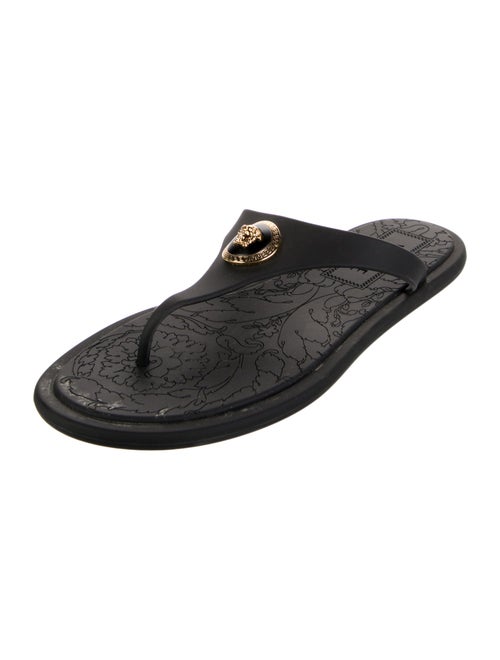 Versace Medusa Insignia Rubber Flip Flops