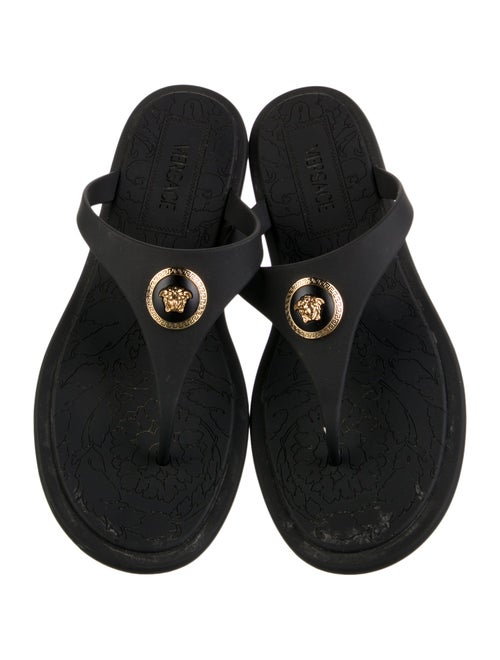 Versace Medusa Insignia Rubber Flip Flops