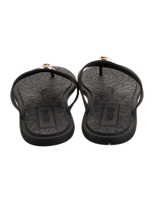 Versace Medusa Insignia Rubber Flip Flops