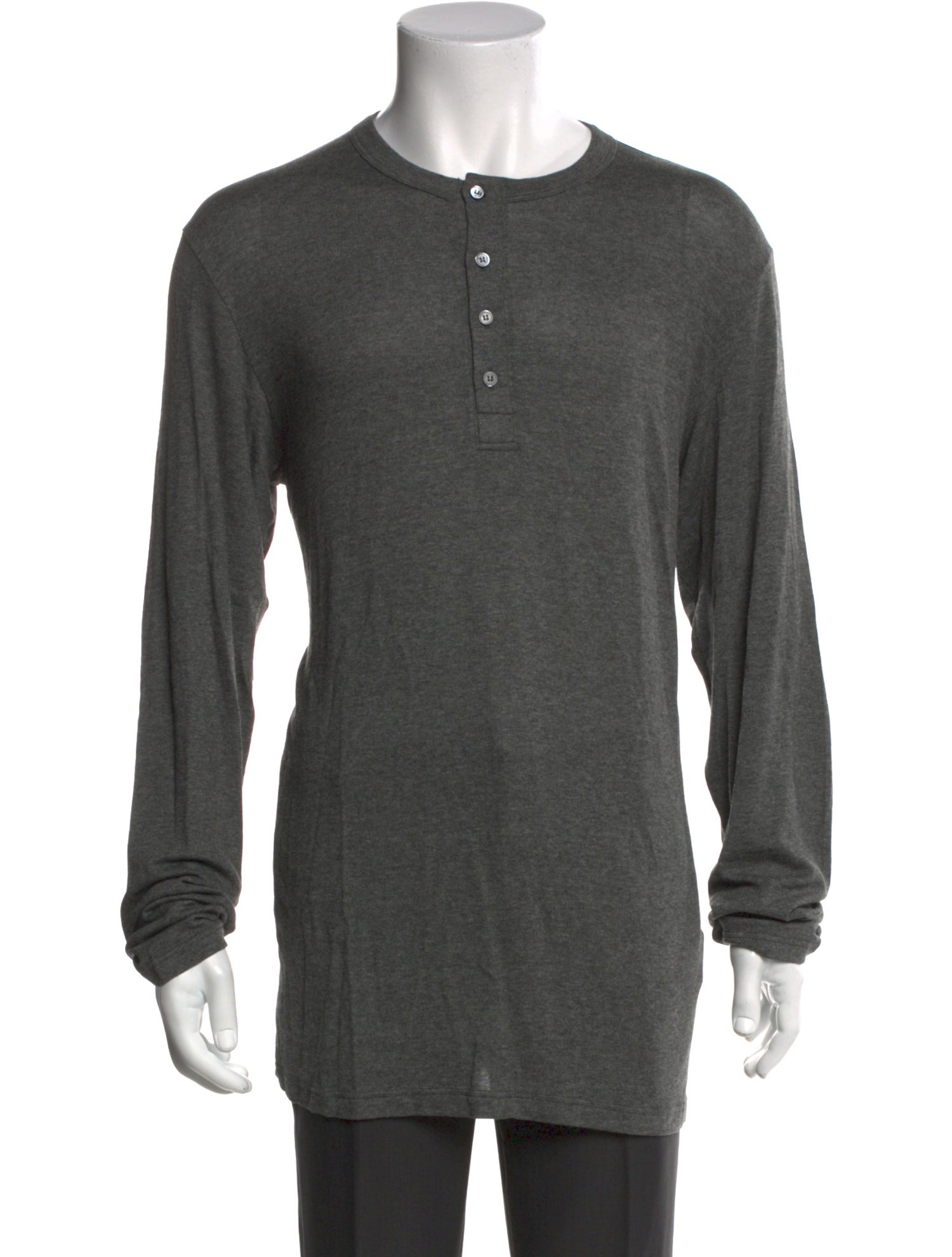 Versace Crew Neck Long Sleeve Henley