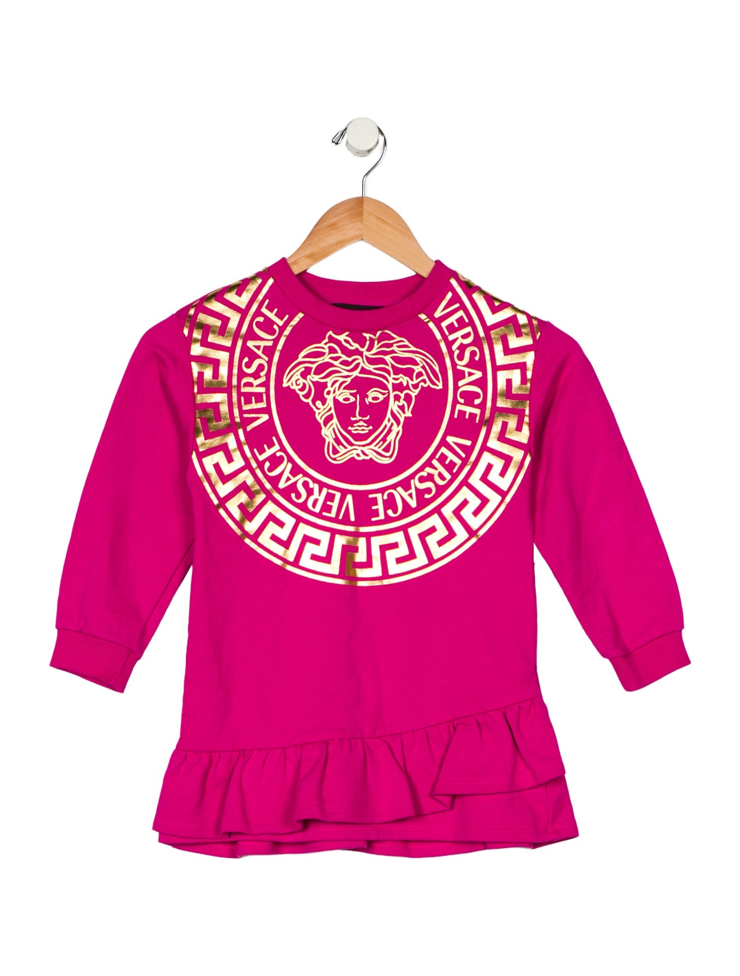 Versace Girls' Cotton Sweater Dress