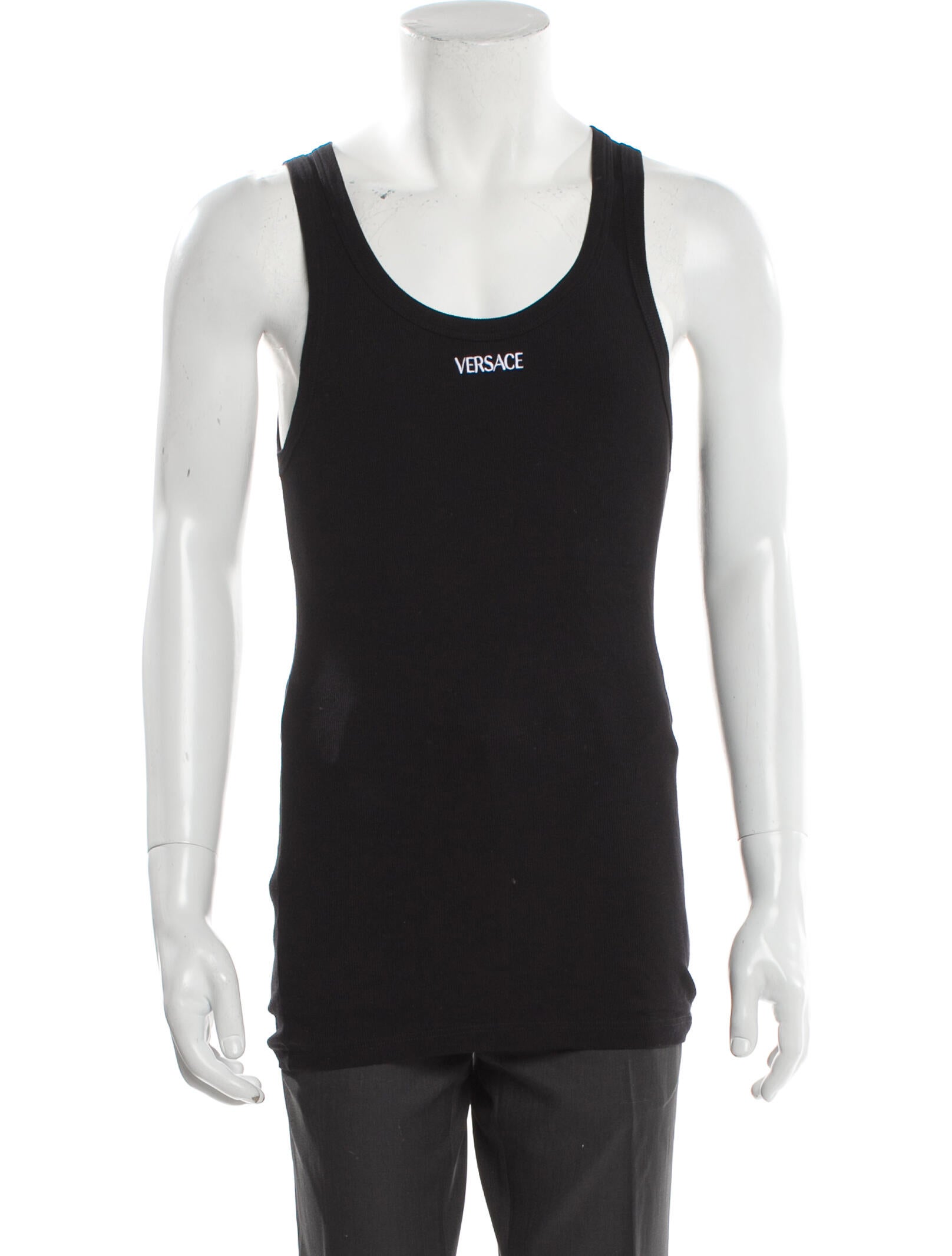 Versace Scoop Neck Sleeveless T-Shirt w/ Tags