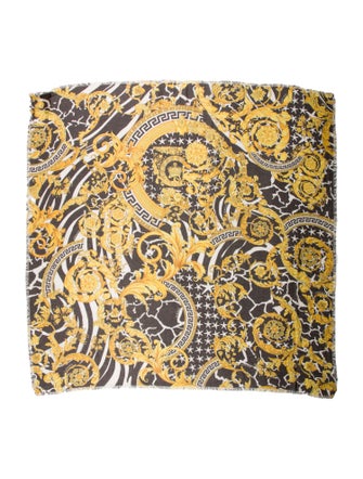 Versace Silk Medusa Insignia Scarf